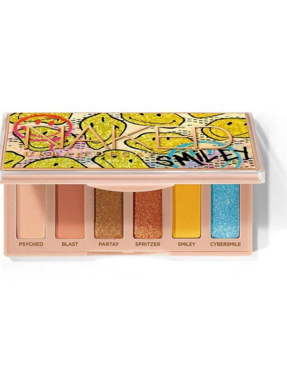 New Urban Decay × Smiley Naked Mini Palette in "Much Happy!"